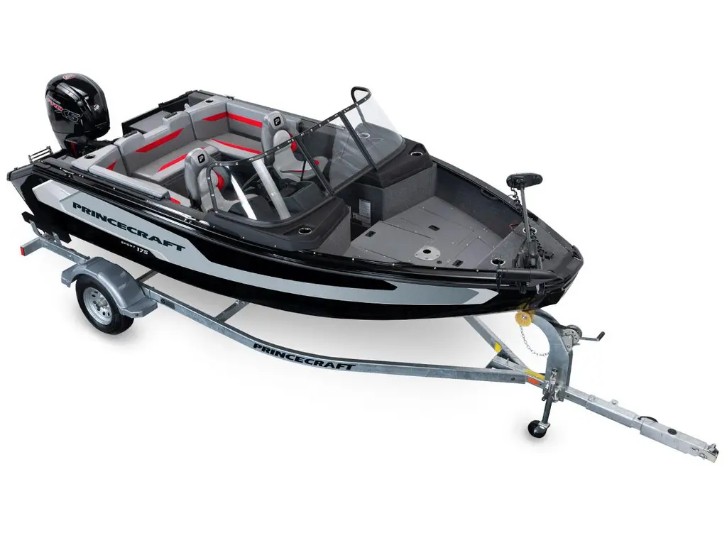 2026 Princecraft Sport 175 Anthracite Grey (Red Accent) - Without Edition