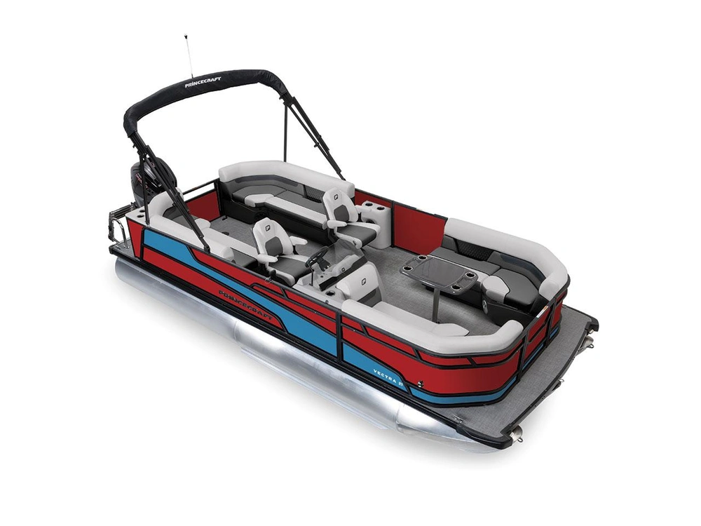 2026 Princecraft Vectra® 21 QL Vectra® 21 QL Ruby Red - Black Edition|Laguna Blue Strip alt