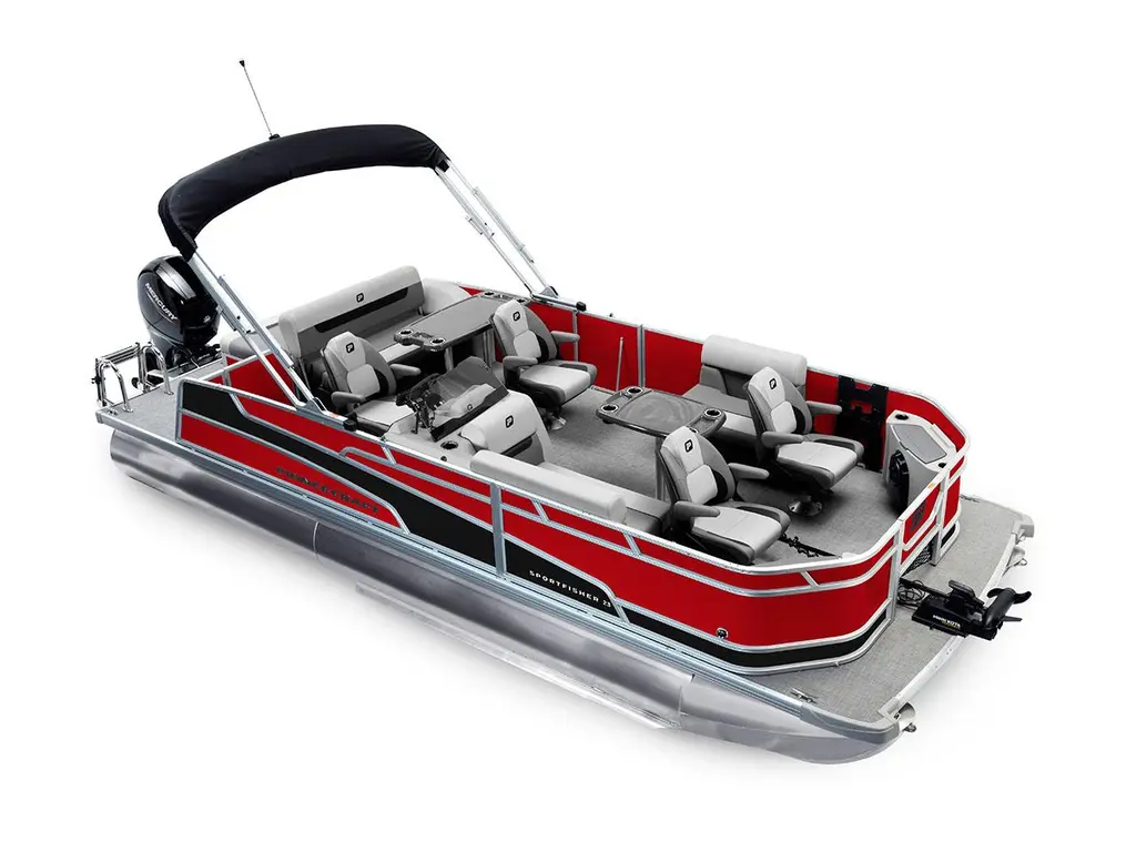 Princecraft Sportfisher 23-2S RL Rouge Rubis - Bande - Noir Mat 2026