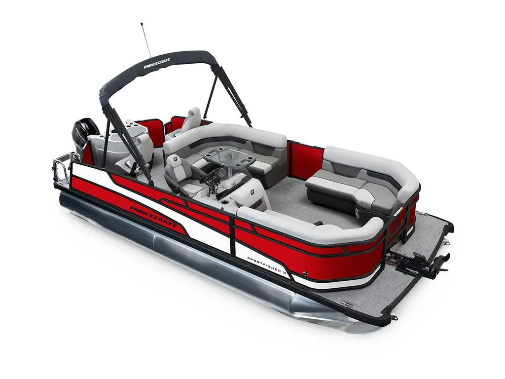 Princecraft Sportfisher 21-2RS Rouge Rubis - Édition Noire|Bande - Blanc Onyx 2026