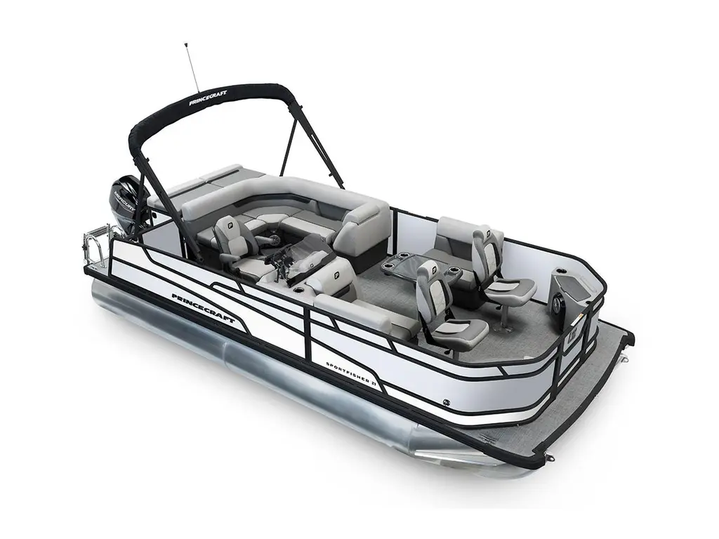 Princecraft Sportfisher 21-2S Perle - Édition Noire|Bande - Blanc Onyx 2026