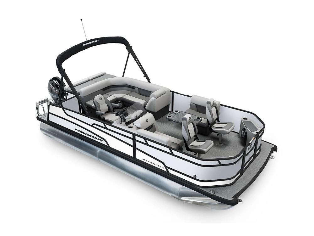 2026 Princecraft Sportfisher 21-2S Sportfisher 21-2S Pearl - Black Edition|Onyx White Strip alt