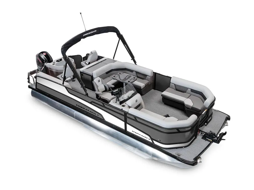 2026 Princecraft Sportfisher 23-2RS Charcoal - Black Edition|Onyx White Strip