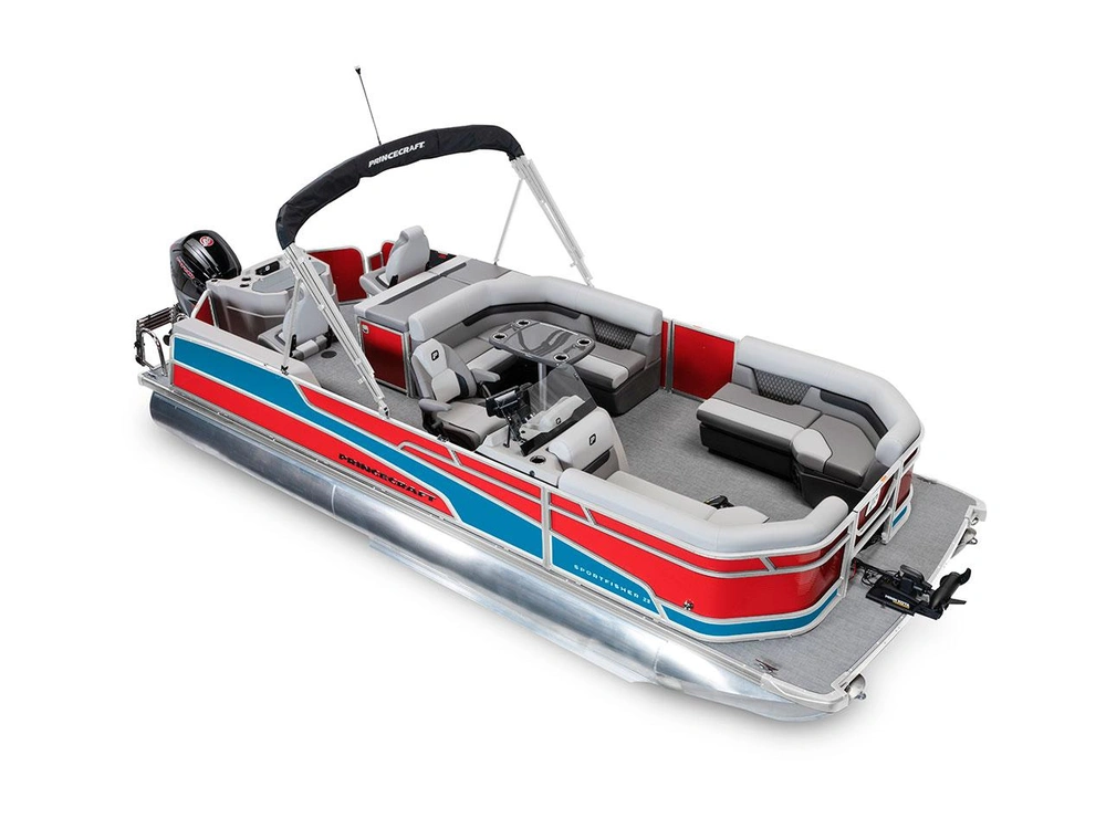 2026 Princecraft Sportfisher 23-2RS Sportfisher 23-2RS Ruby Red - Laguna Blue Strip alt