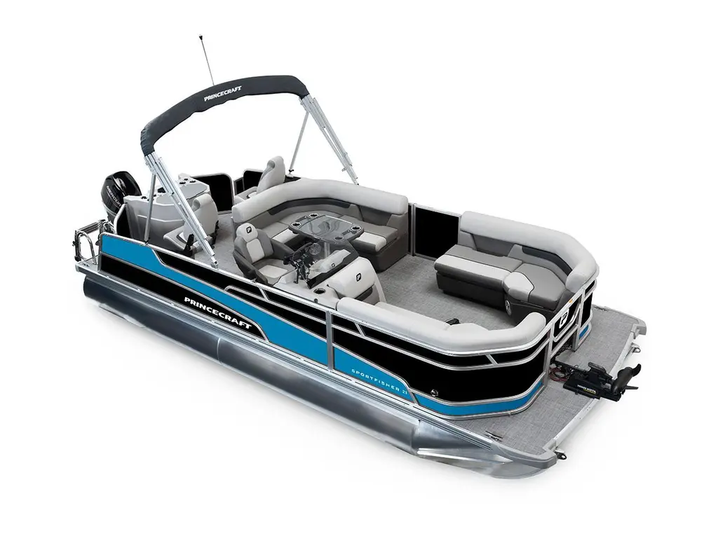 2026 Princecraft Sportfisher 21-2RS Black - Laguna Blue Strip