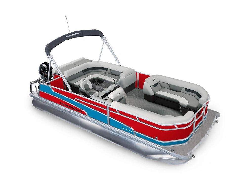 2026 Princecraft Vectra® 21 L Vectra® 21 L Ruby Red - Laguna Blue Strip alt