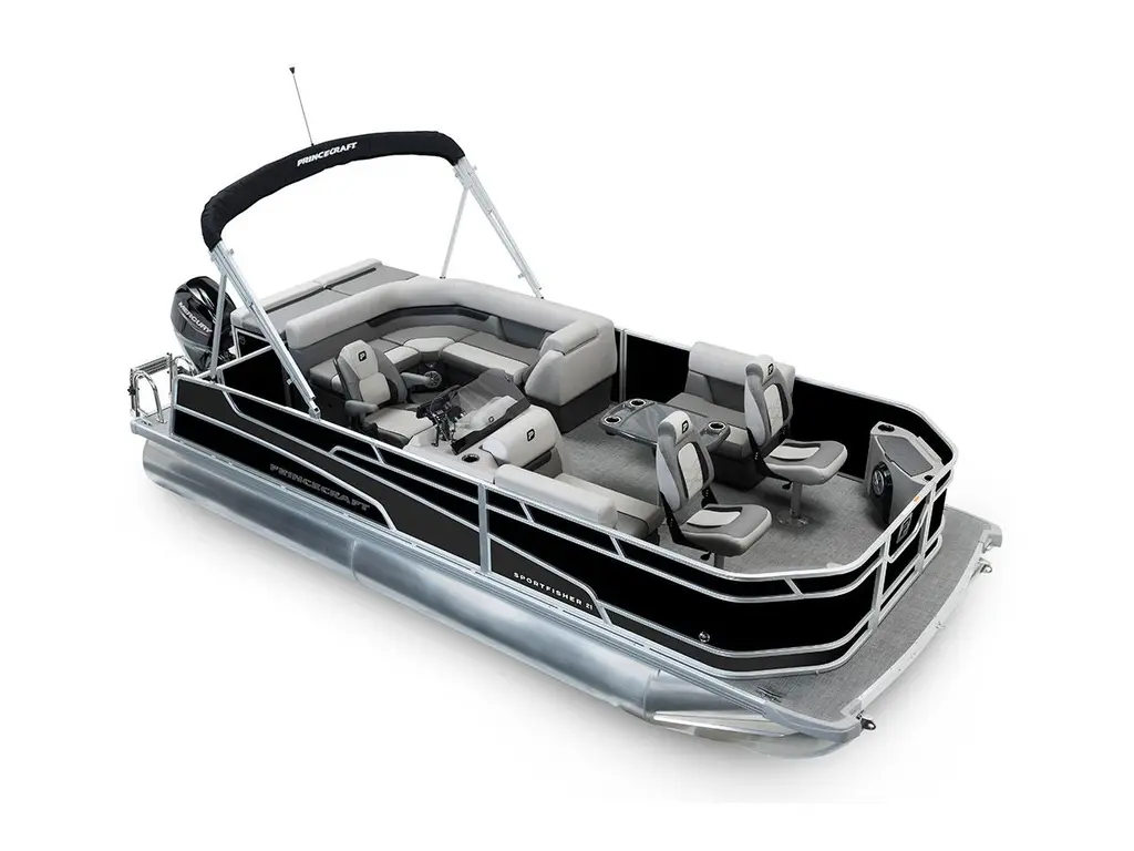2026 Princecraft Sportfisher 21-2S Black - Matte Black Strip