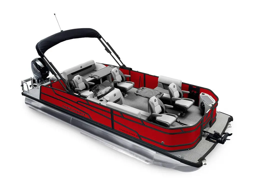 2026 Princecraft Sportfisher 23-2S RL Ruby Red - Black Edition