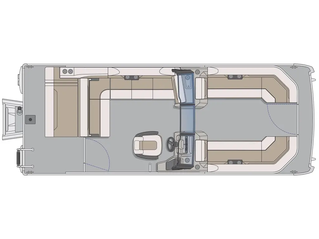 2026 Princecraft Vectra® 23 WRL Charcoal - Laguna Blue Strip