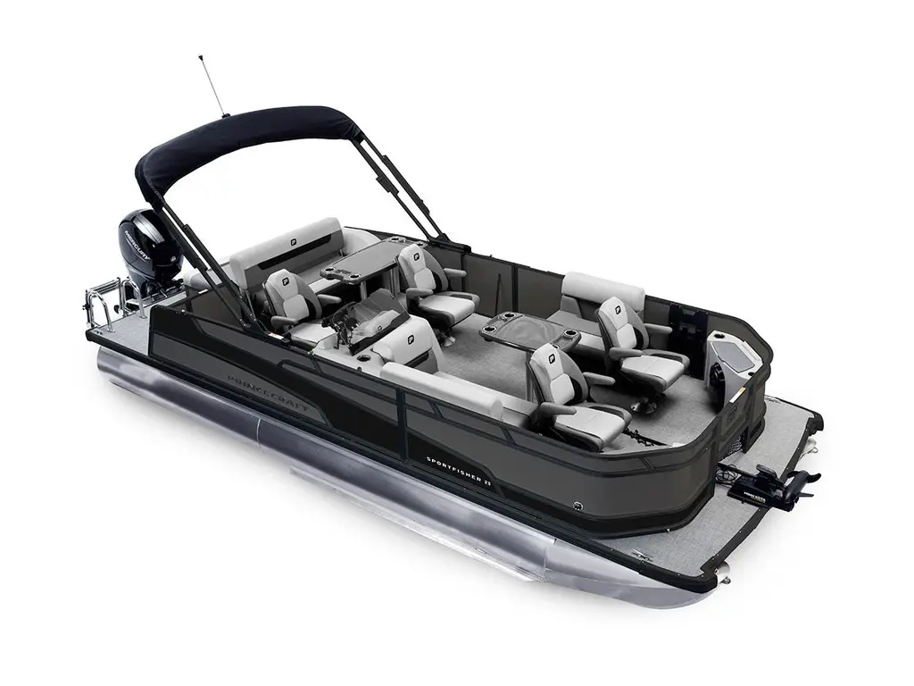 2026 Princecraft Sportfisher 23-2S RL Charcoal - Black Edition|Matte Black Strip