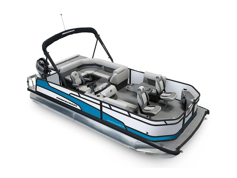 Princecraft Sportfisher 21-2S Sportfisher 21-2S Perle - Édition Noire|Bande - Bleu Laguna 2026 alt