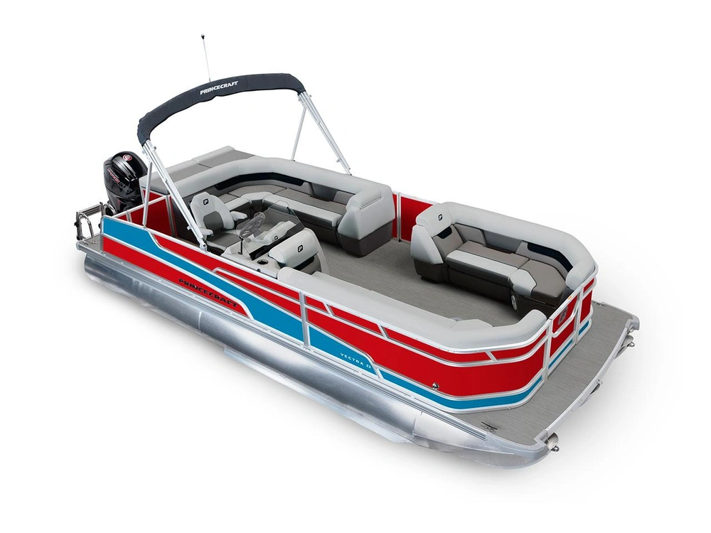2026 Princecraft Vectra® 23 L Vectra® 23 L Ruby Red - Laguna Blue Strip alt