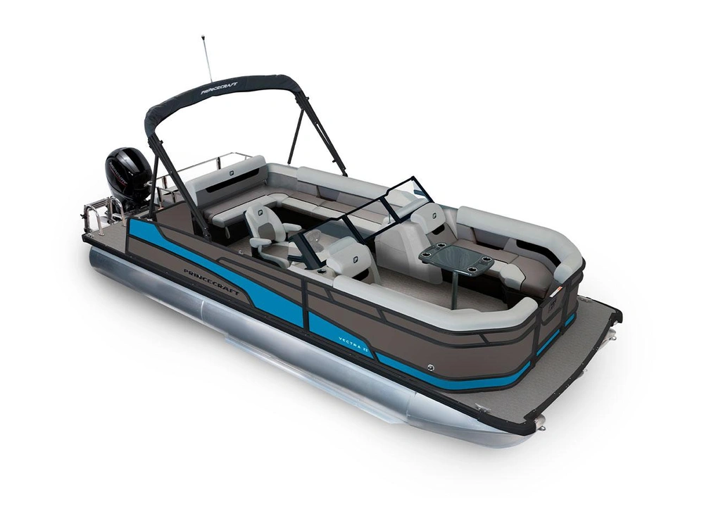 2026 Princecraft Vectra® 23 WRL Vectra® 23 WRL Charcoal - Black Edition|Laguna Blue Strip alt