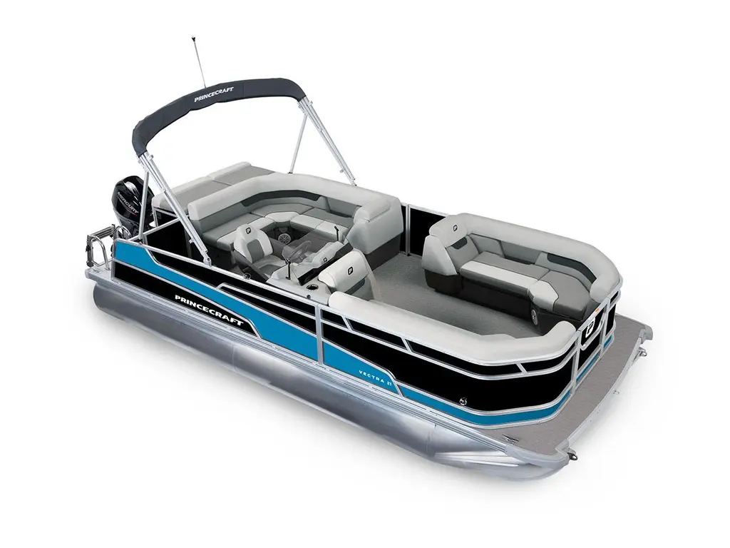 2026 Princecraft Vectra® 21 L Black - Laguna Blue Strip