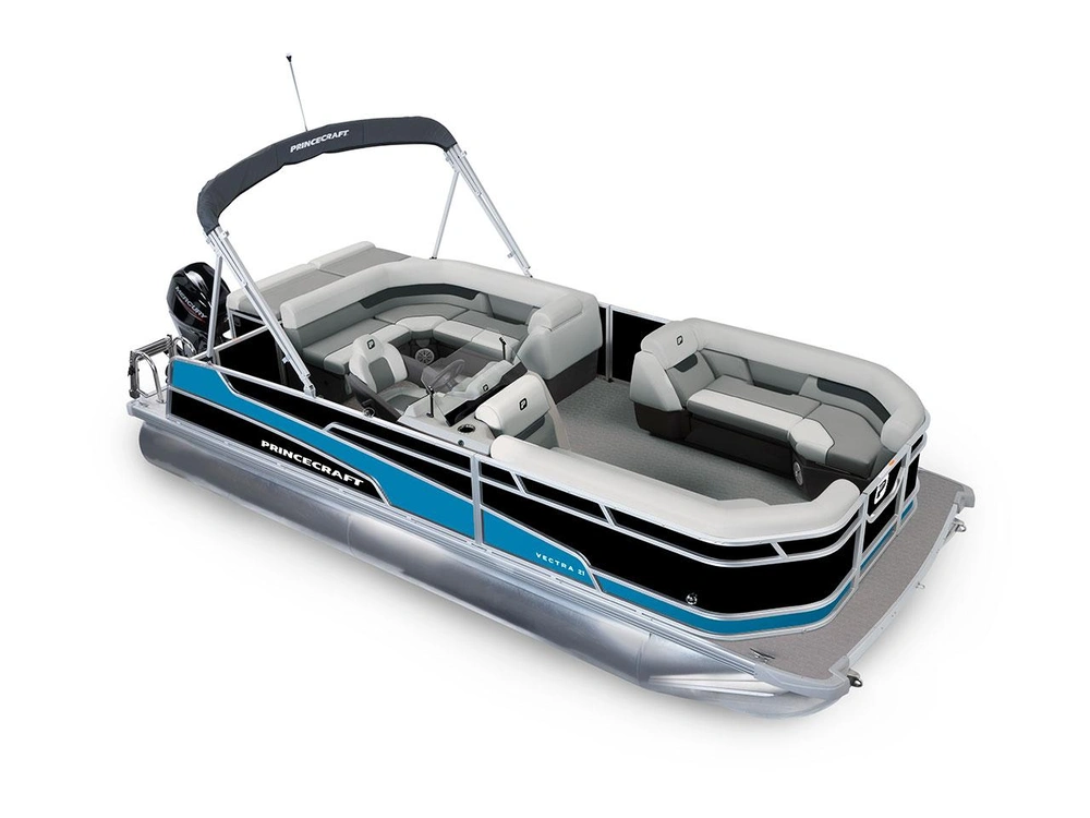 2026 Princecraft Vectra® 21 L Vectra® 21 L Black - Laguna Blue Strip alt