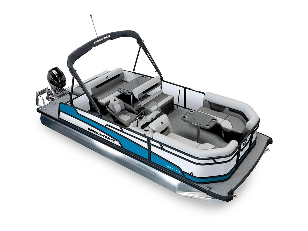 2026 Princecraft Vectra® 21 RL Vectra® 21 RL Pearl - Black Edition|Laguna Blue Strip alt