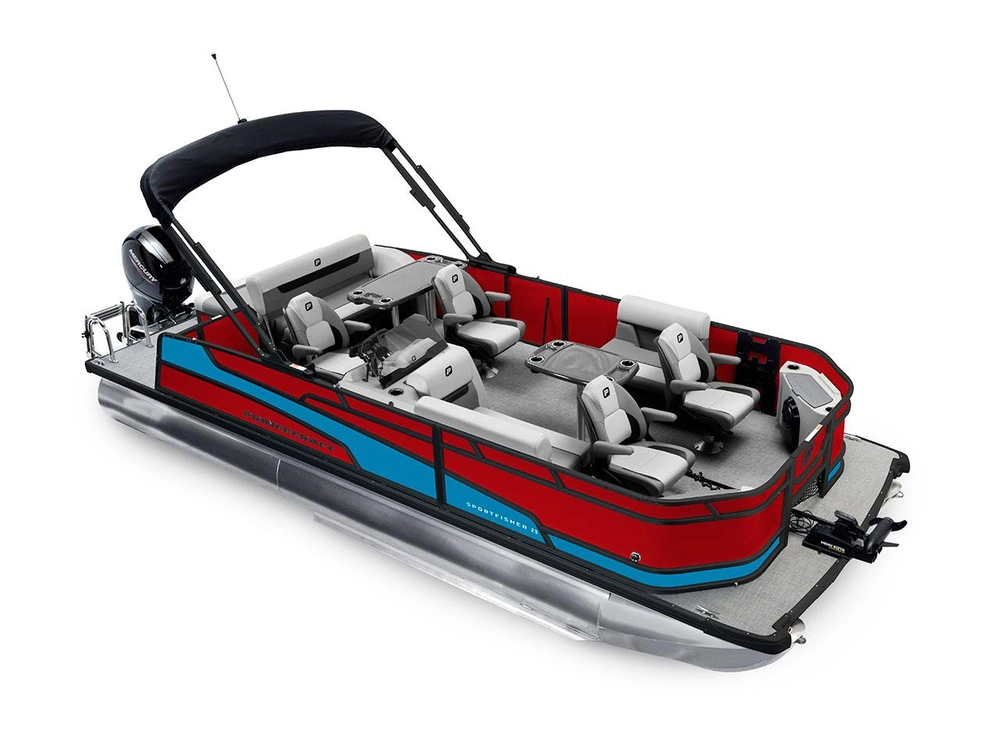Princecraft Sportfisher 23-2S RL Sportfisher 23-2S RL Rouge Rubis - Édition Noire|Bande - Bleu Laguna 2026 alt