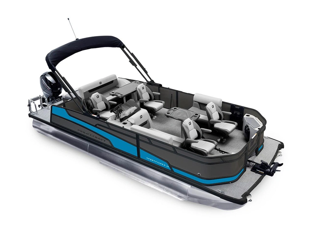 2026 Princecraft Sportfisher 23-2S RL Sportfisher 23-2S RL Charcoal - Black Edition|Laguna Blue Strip alt