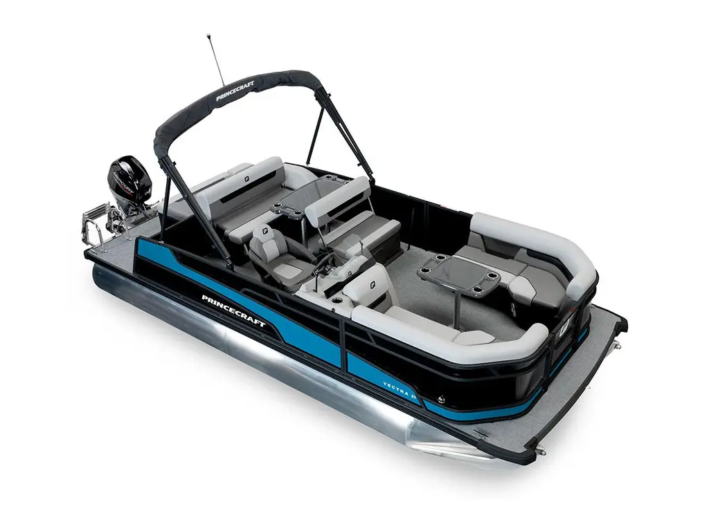2026 Princecraft Vectra® 21 RL Black - Black Edition|Laguna Blue Strip