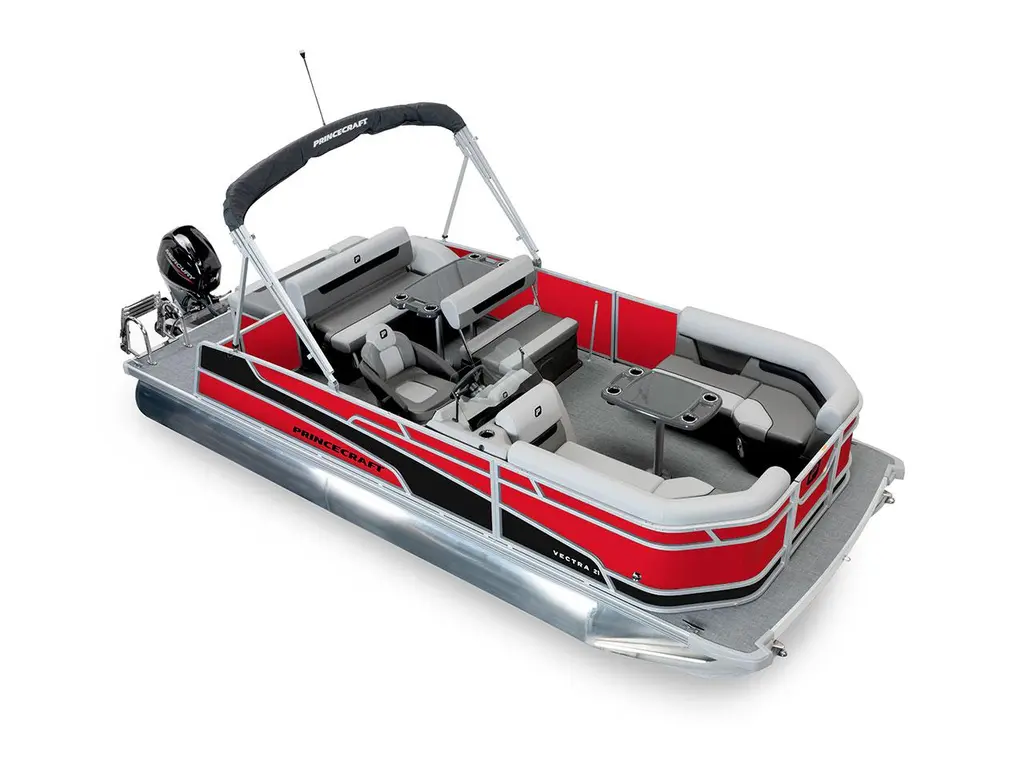 2026 Princecraft Vectra® 21 RL Ruby Red - Matte Black Strip