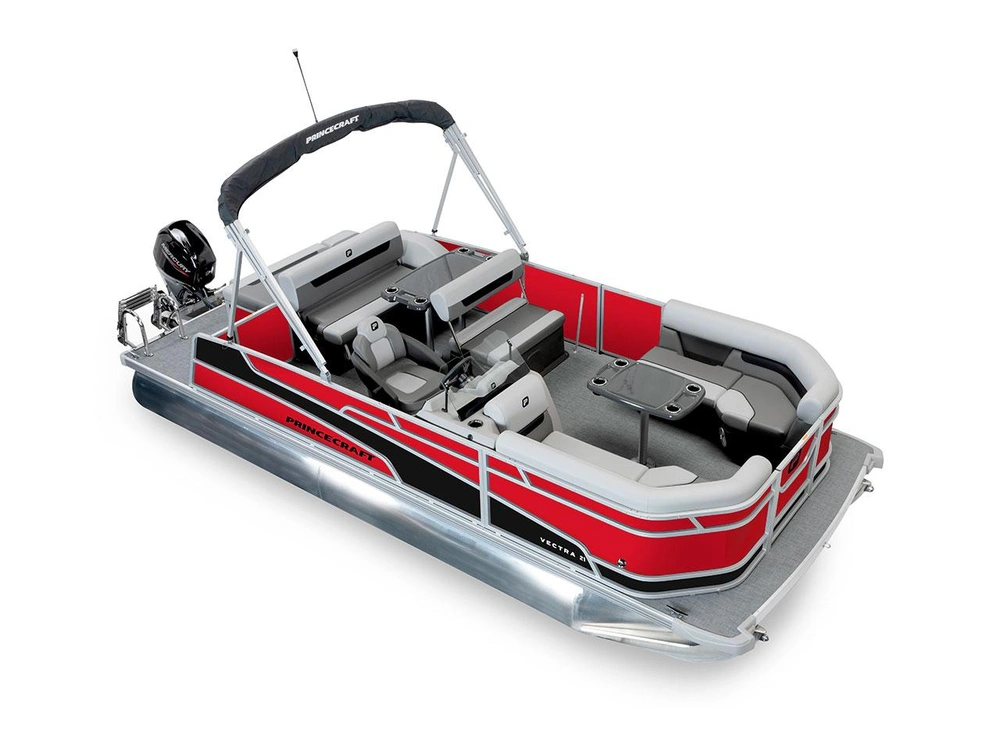 2026 Princecraft Vectra® 21 RL Vectra® 21 RL Ruby Red - Matte Black Strip alt