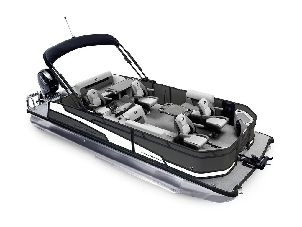 2026 Princecraft Sportfisher 23-2S RL Charcoal - Black Edition|Onyx White Strip