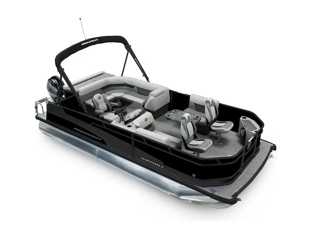 2026 Princecraft Sportfisher 21-2S Black - Black Edition|Matte Black Strip