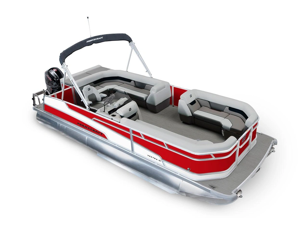 2026 Princecraft Vectra® 23 L Vectra® 23 L Ruby Red - Onyx White Strip alt
