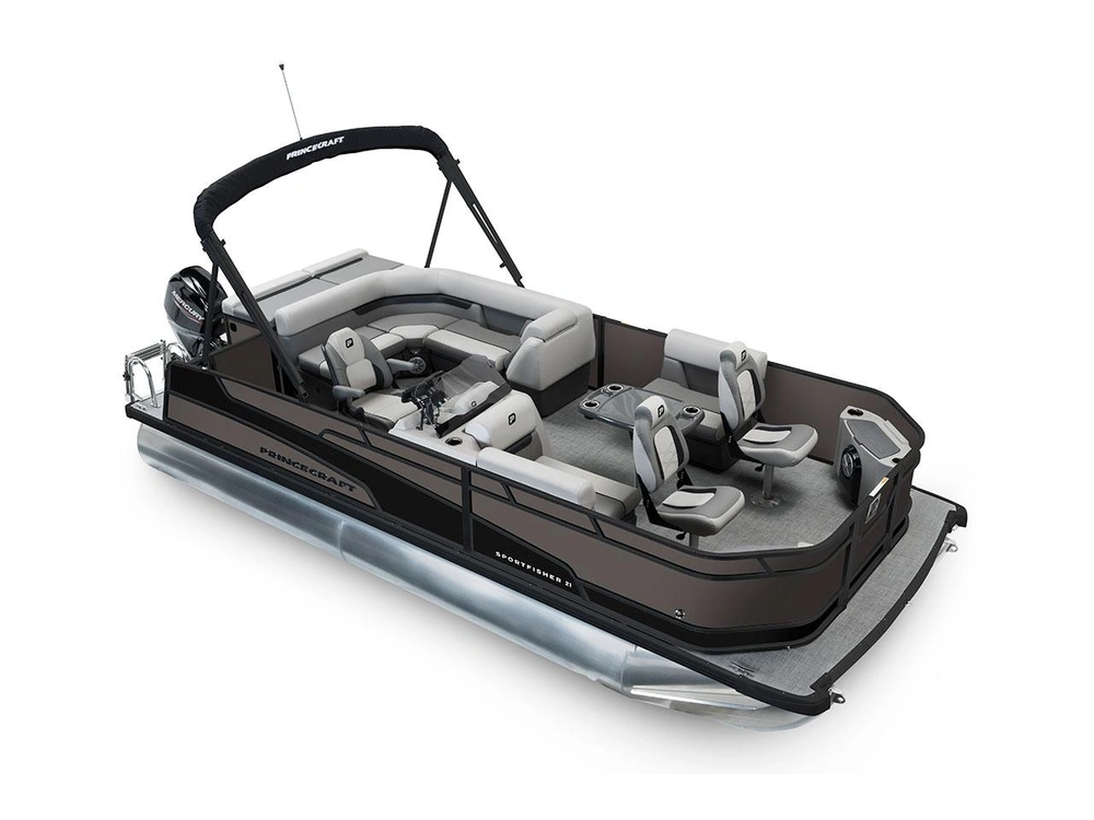 2026 Princecraft Sportfisher 21-2S Sportfisher 21-2S Charcoal - Black Edition|Matte Black Strip alt