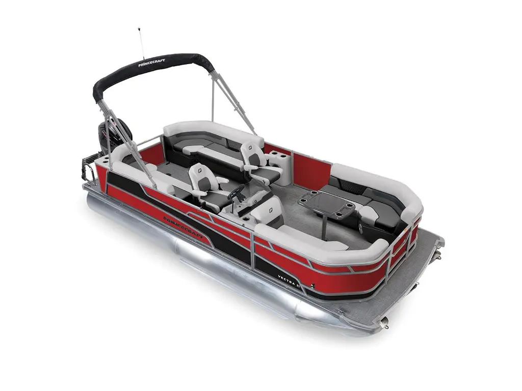 2026 Princecraft Vectra® 21 QL Ruby Red - Matte Black Strip