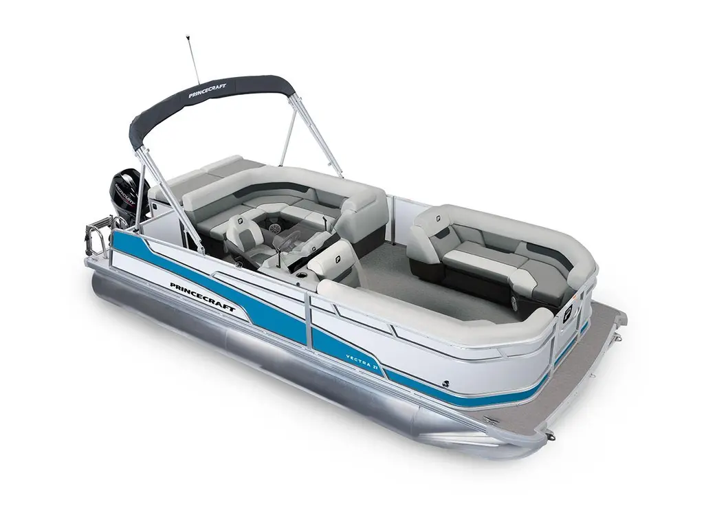 2026 Princecraft Vectra® 21 L Pearl - Laguna Blue Strip
