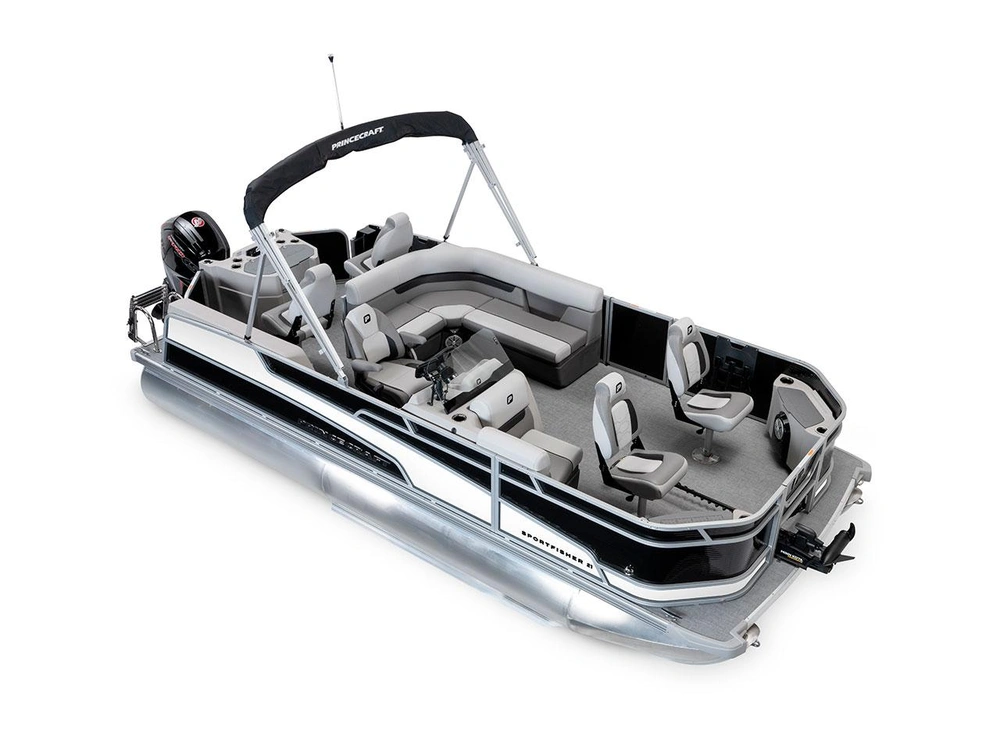 Princecraft Sportfisher 21-4S Sportfisher 21-4S Noir - Bande - Blanc Onyx 2026 alt