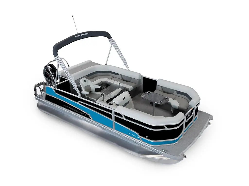 2026 Princecraft Vectra® 19 L Black - Laguna Blue Strip
