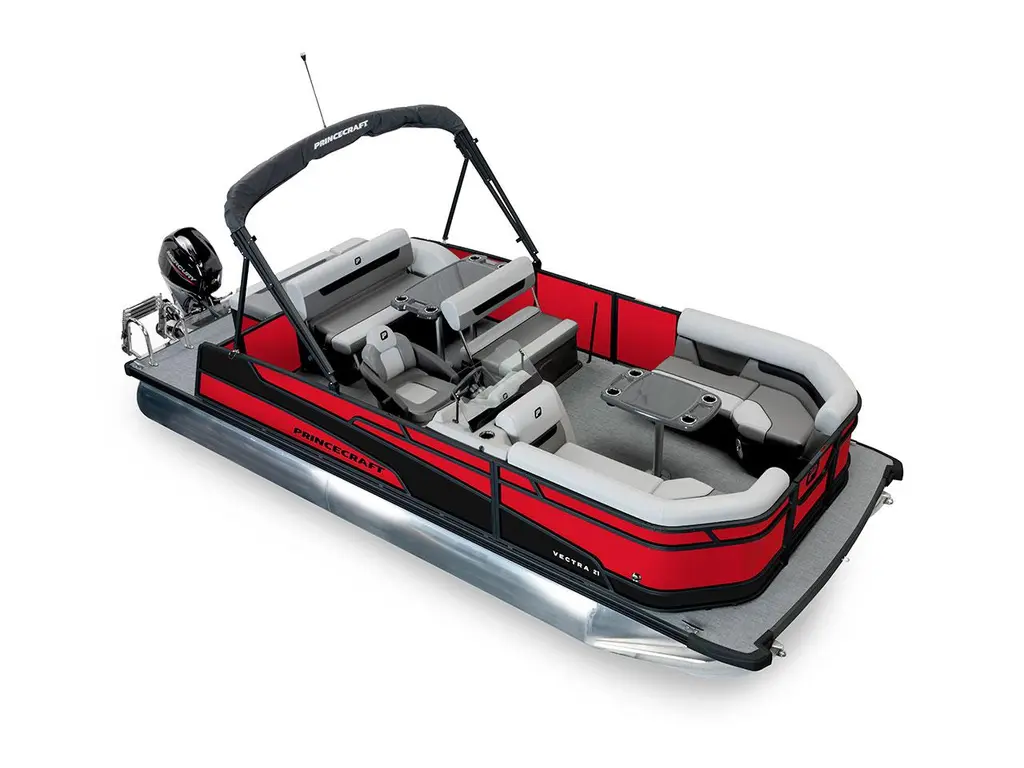 2026 Princecraft Vectra® 21 RL Ruby Red - Black Edition|Matte Black Strip