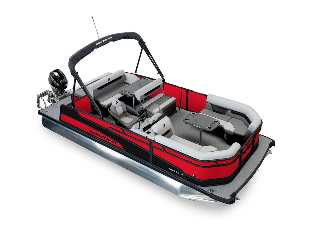2026 Princecraft Vectra® 21 RL Vectra® 21 RL Ruby Red - Black Edition|Matte Black Strip alt