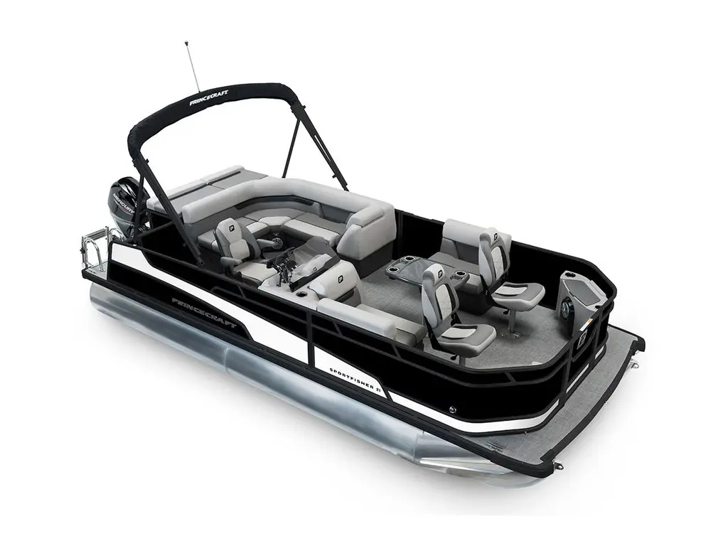 2026 Princecraft Sportfisher 21-2S Black - Black Edition|Onyx White Strip