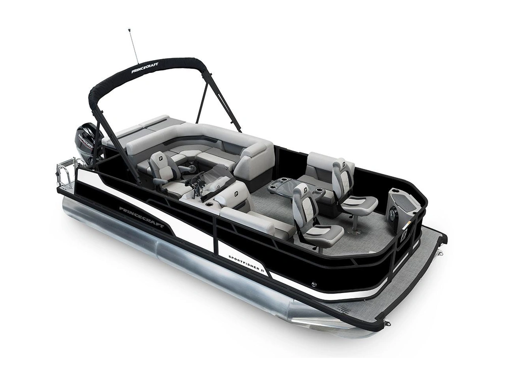 2026 Princecraft Sportfisher 21-2S Sportfisher 21-2S Black - Black Edition|Onyx White Strip alt