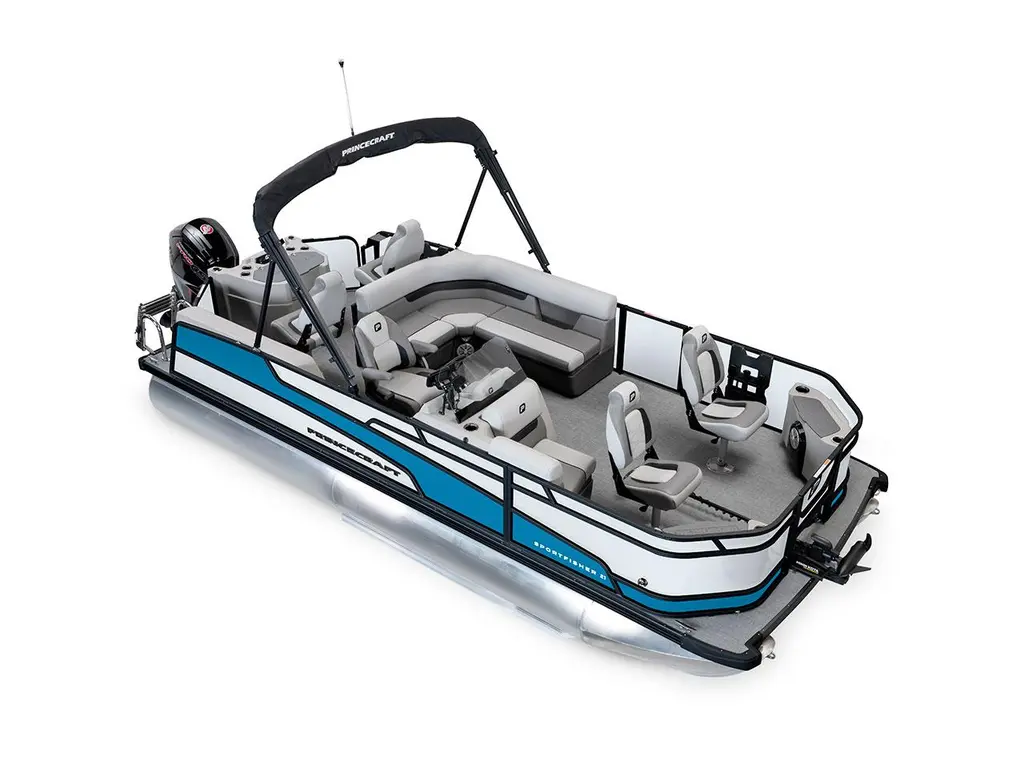 Princecraft Sportfisher 21-4S Perle - Édition Noire|Bande - Bleu Laguna 2026