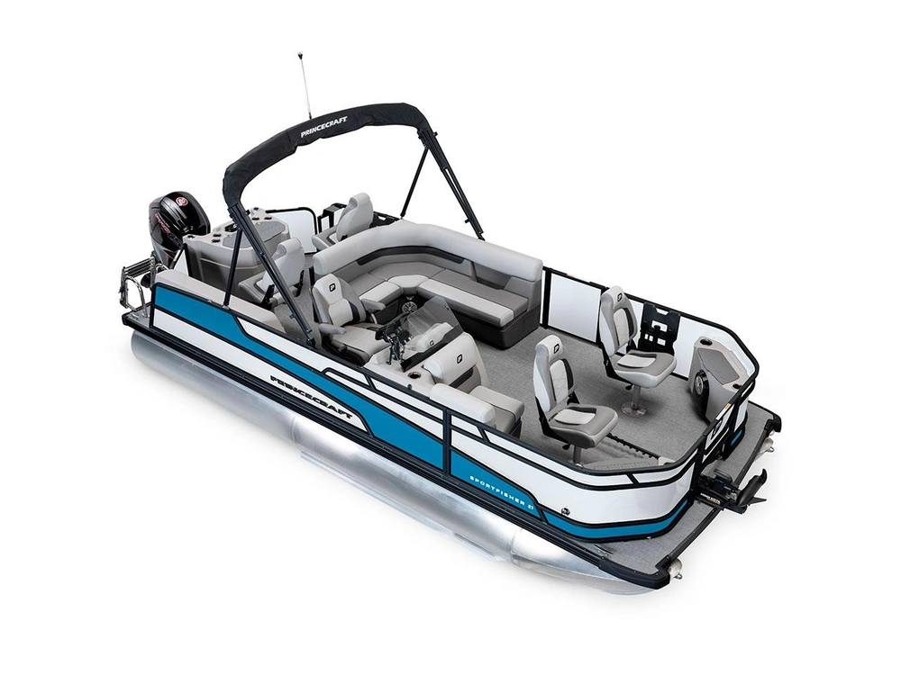 Princecraft Sportfisher 21-4S Sportfisher 21-4S Perle - Édition Noire|Bande - Bleu Laguna 2026 alt