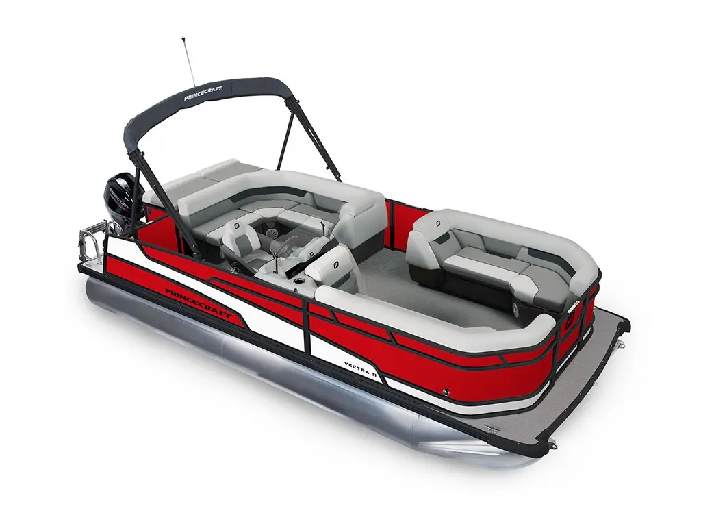 2026 Princecraft Vectra® 21 L Ruby Red - Black Edition|Onyx White Strip