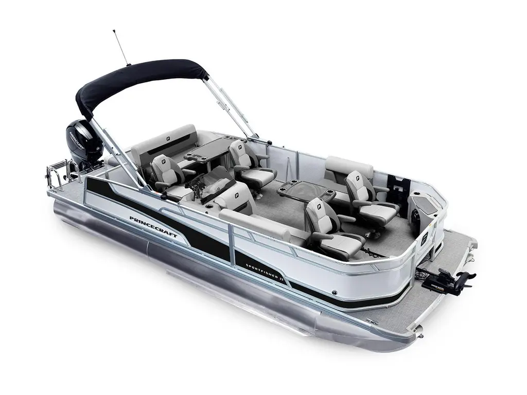 2026 Princecraft Sportfisher 23-2S RL Pearl - Matte Black Strip