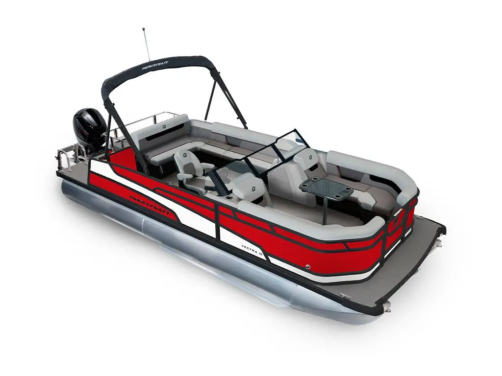 Princecraft Vectra® 23 WRL Rouge Rubis - Édition Noire|Bande - Blanc Onyx 2026