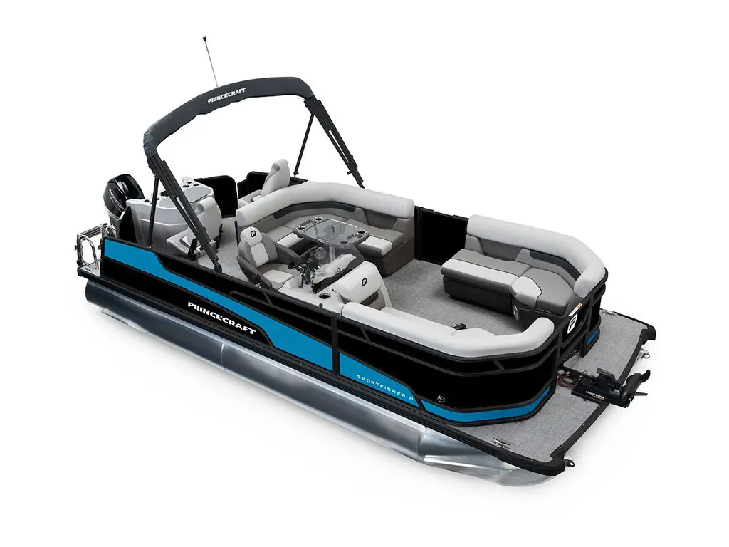 Princecraft Sportfisher 21-2RS Noir - Édition Noire|Bande - Bleu Laguna 2026