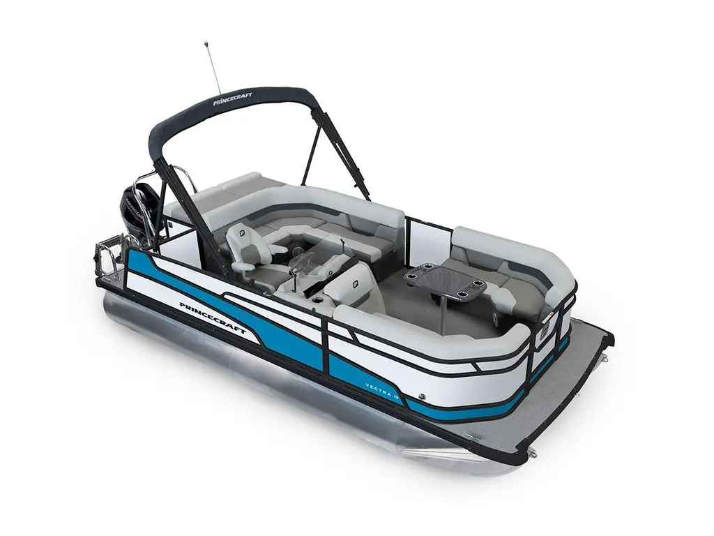 2026 Princecraft Vectra® 19 L Pearl - Black Edition|Laguna Blue Strip