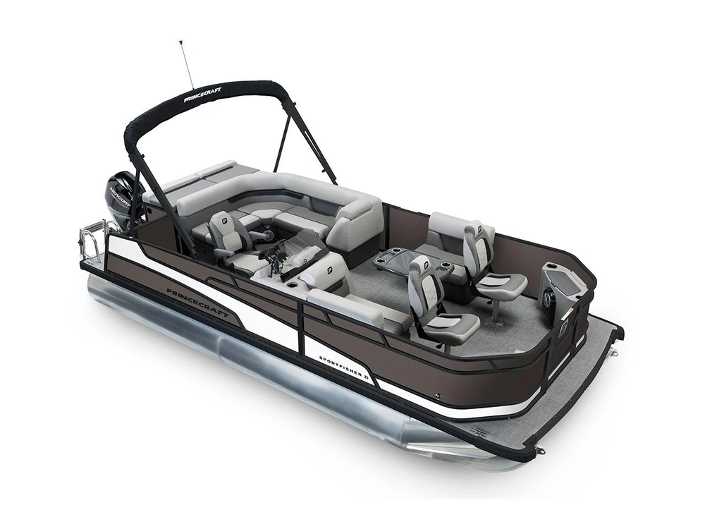 2026 Princecraft Sportfisher 21-2S Sportfisher 21-2S Charcoal - Black Edition|Onyx White Strip alt