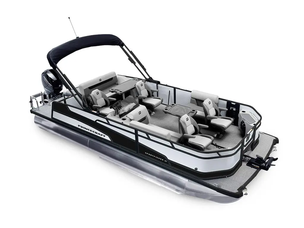 2026 Princecraft Sportfisher 23-2S RL Pearl - Black Edition|Matte Black Strip