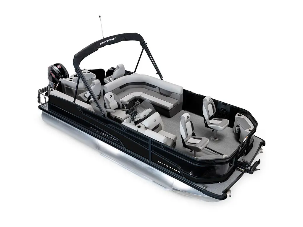 2026 Princecraft Sportfisher 21-4S Black - Black Edition|Matte Black Strip