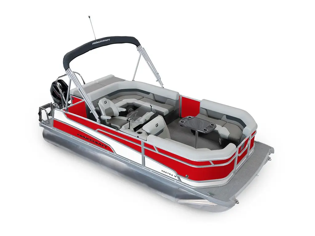 2026 Princecraft Vectra® 19 L Ruby Red - Onyx White Strip
