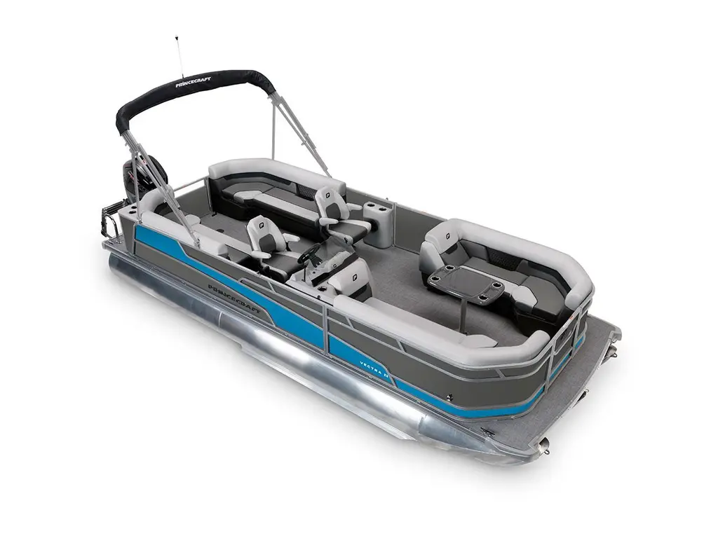 2026 Princecraft Vectra® 23 QL Charcoal - Laguna Blue Strip