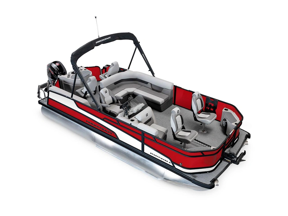 Princecraft Sportfisher 21-4S Sportfisher 21-4S Rouge Rubis - Édition Noire|Bande - Blanc Onyx 2026 alt